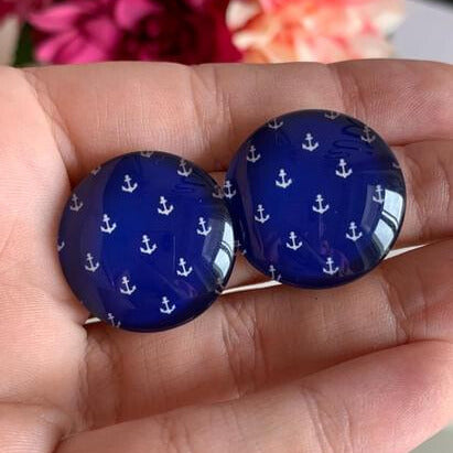 Ohrringe "Blue Anker"