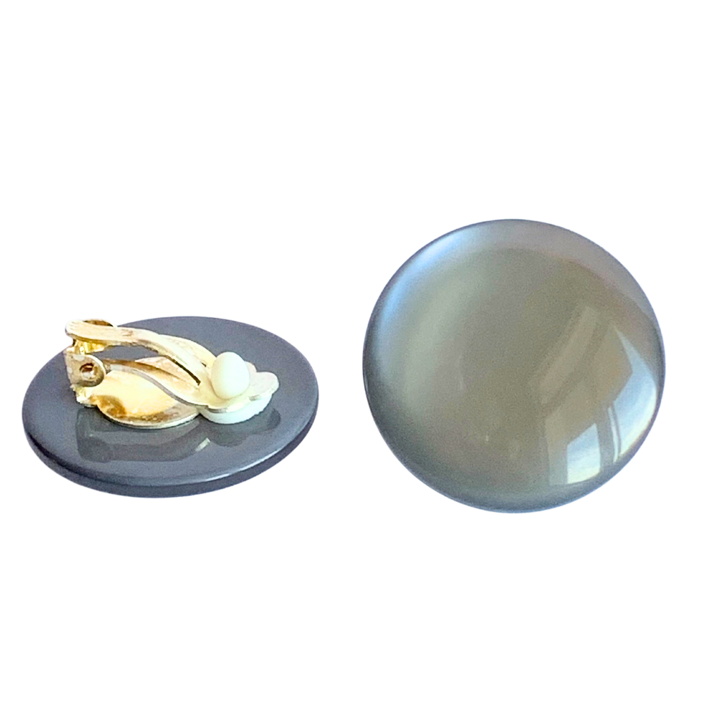 Ohrclips "Light Grey"