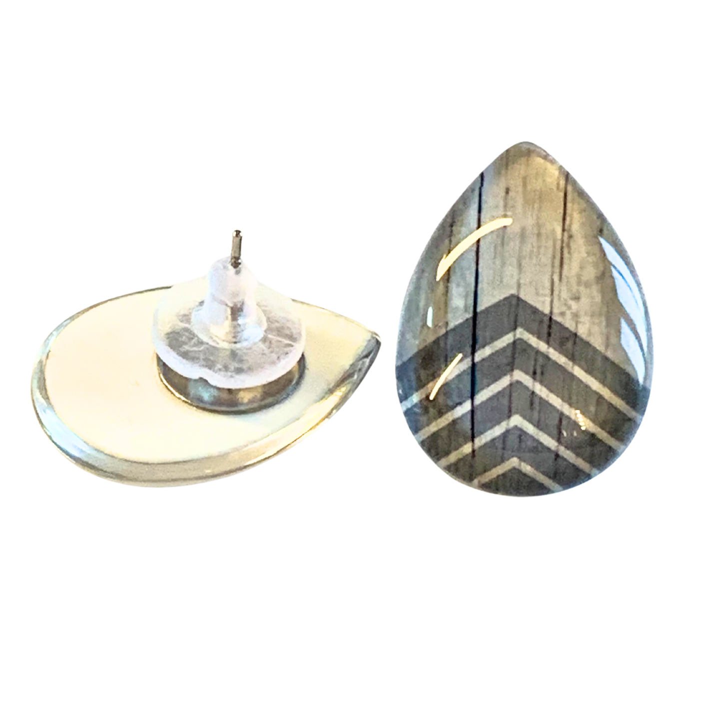 Ohrringe "Woody Oval"