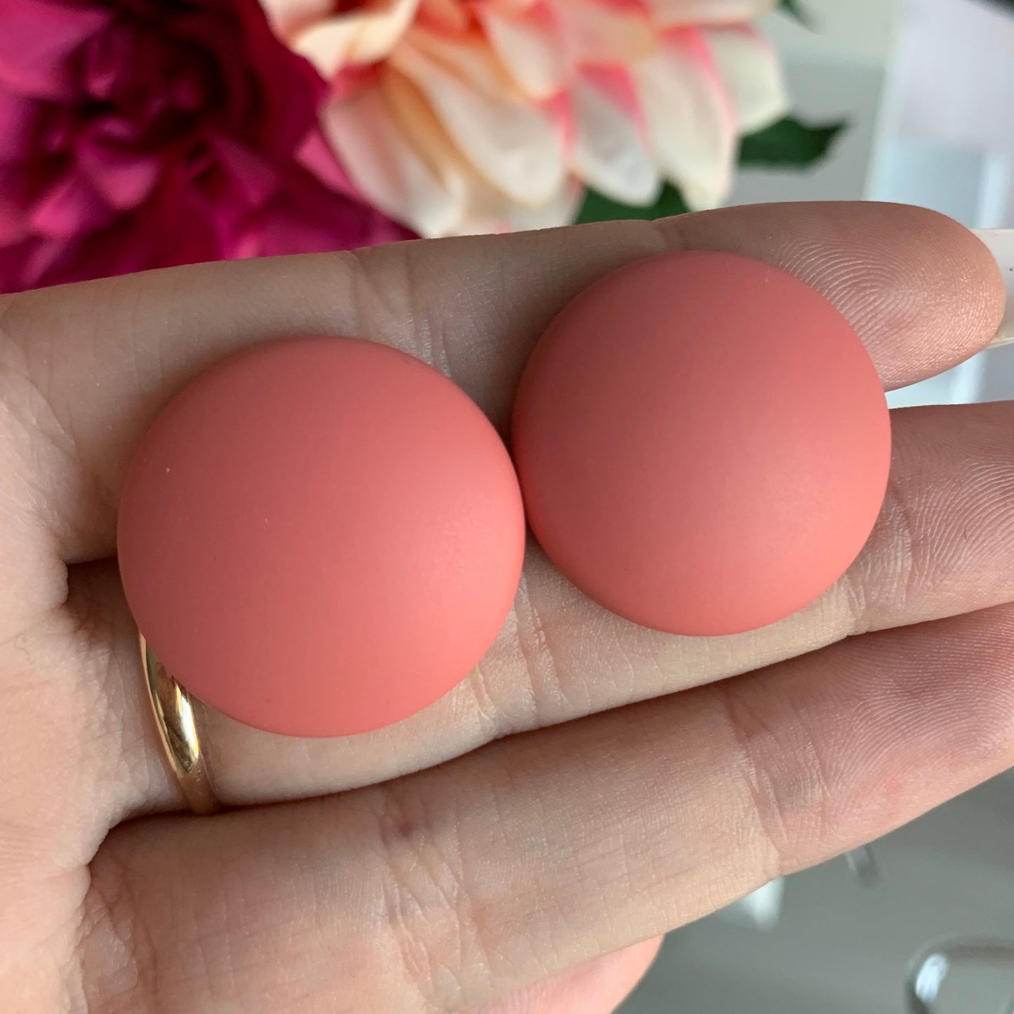Ohrringe "Coral Matt"