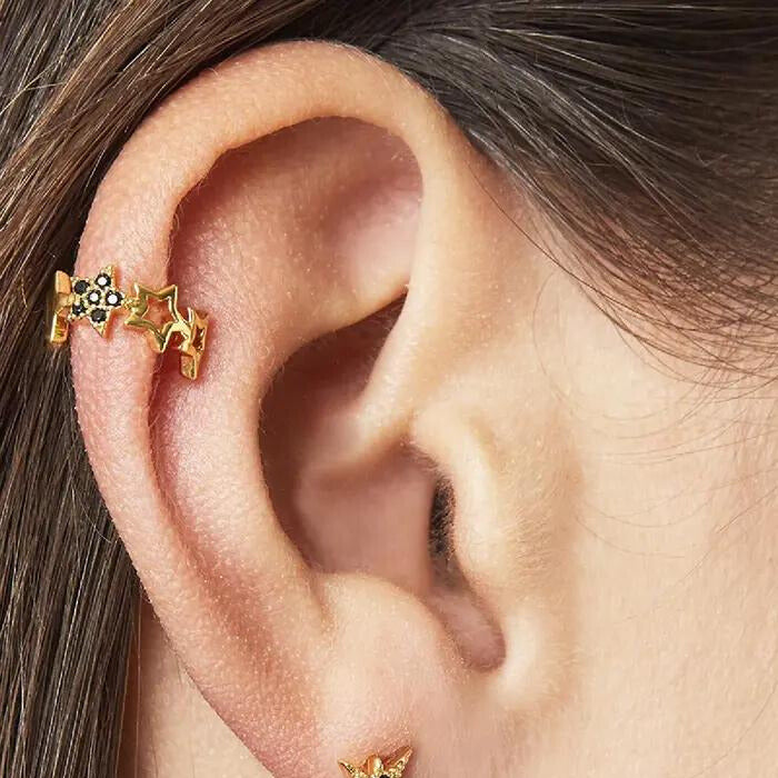 Earcuff "Star 2" Gold/Silber