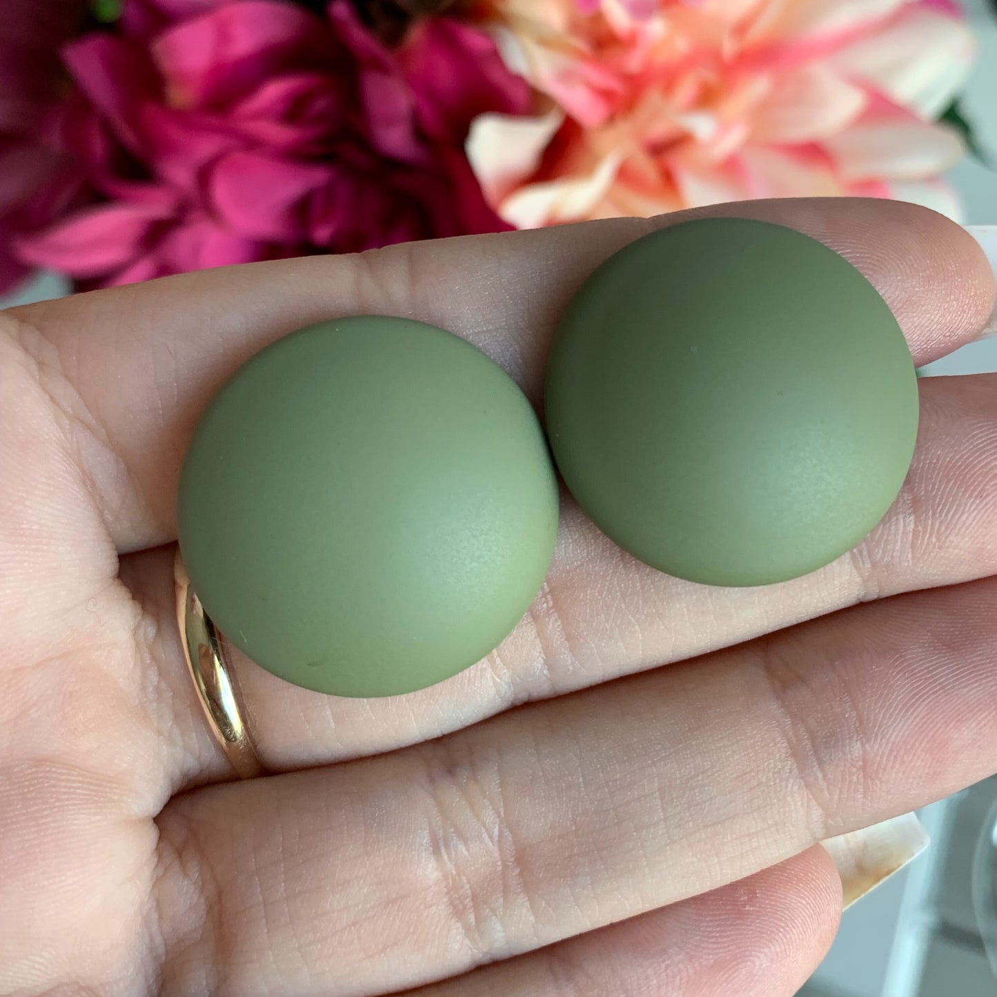 Ohrringe "Khaki Matt"