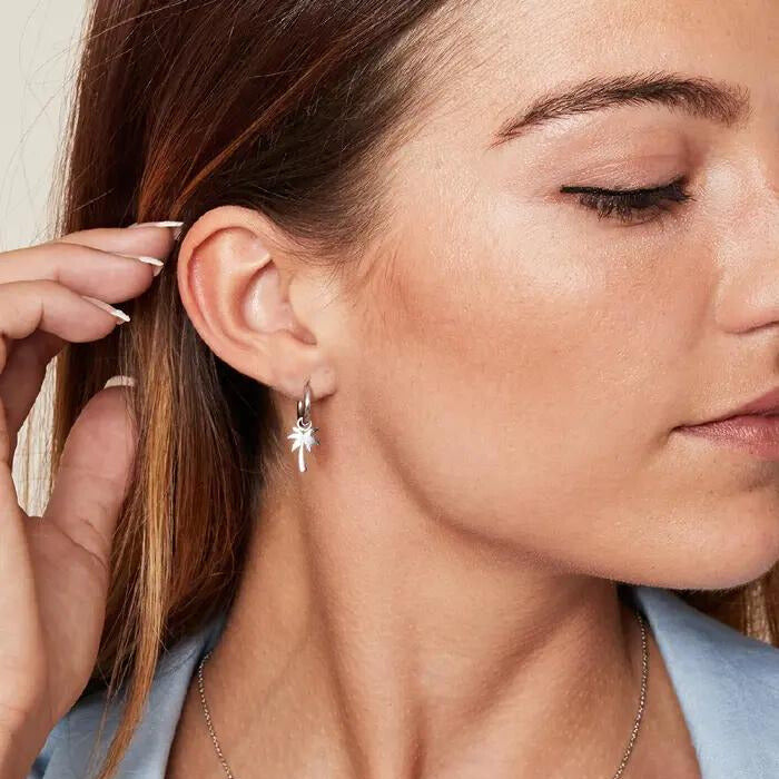 Ohrringe "Summer Palm" Gold/Silber