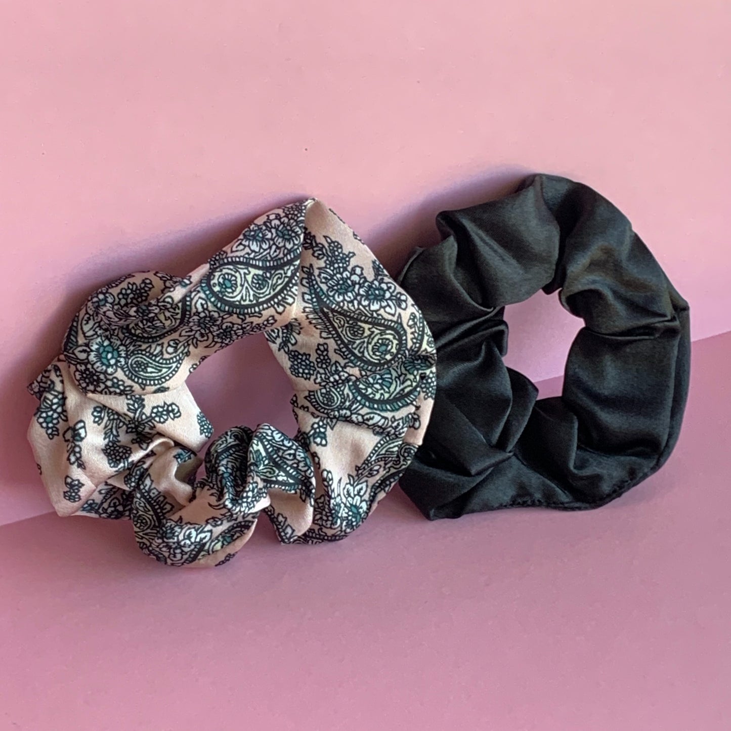 Scrunchi Set  "Satin Black"