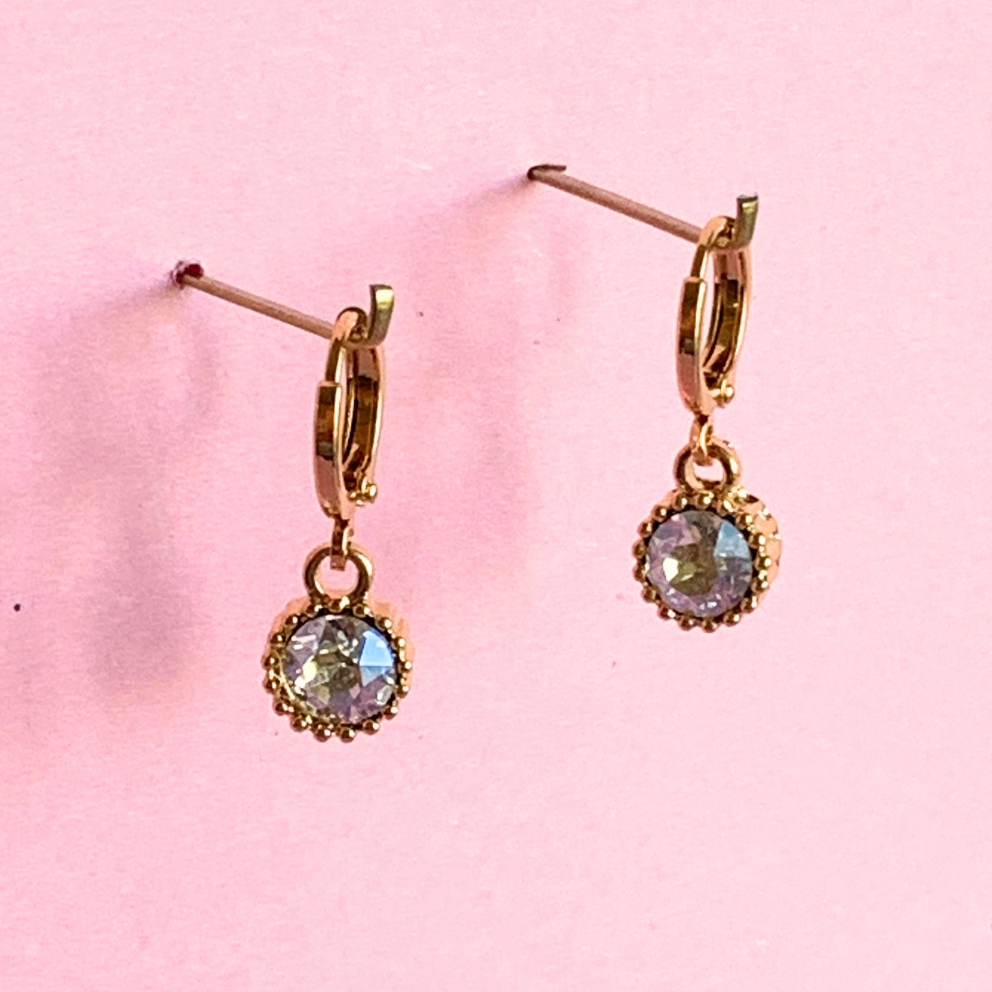 Ohrringe  "Zirkonia"  Gold/Silber