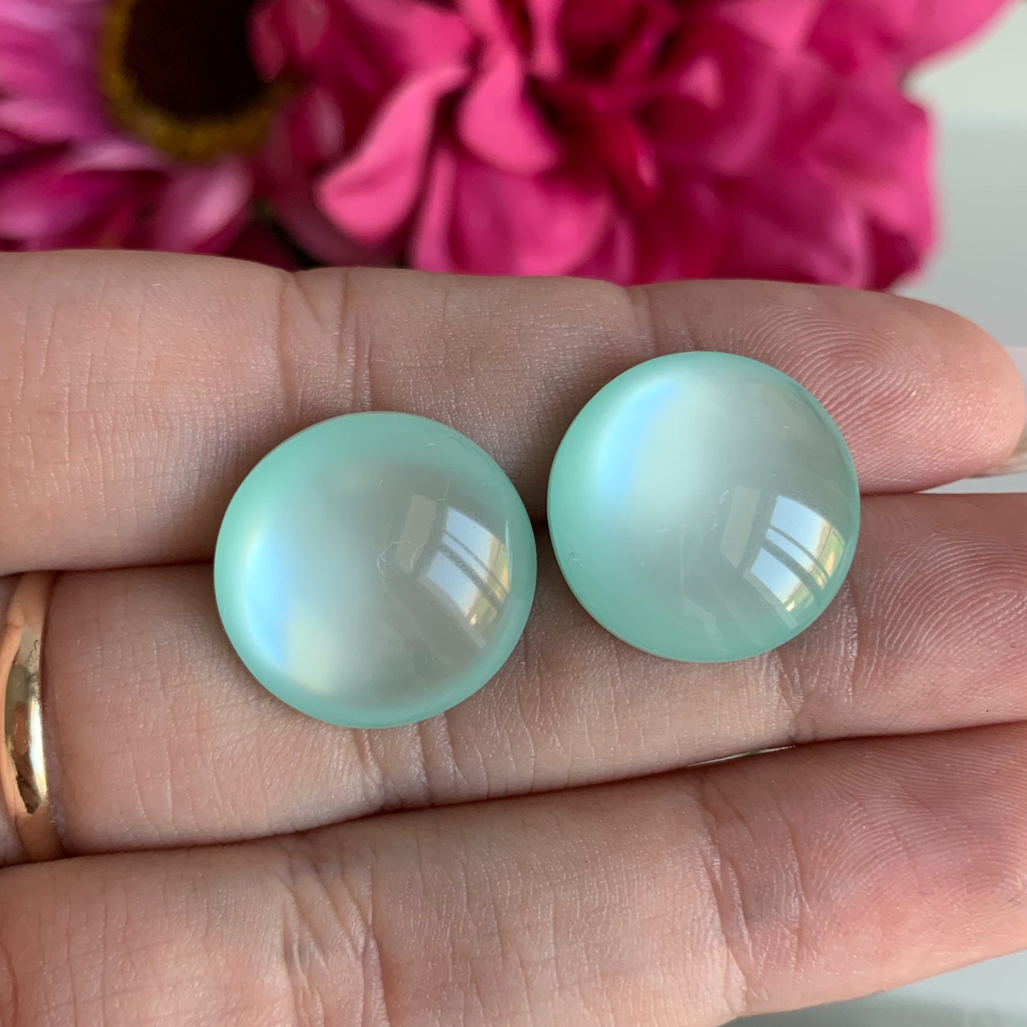 Ohrclips "Light Blue"