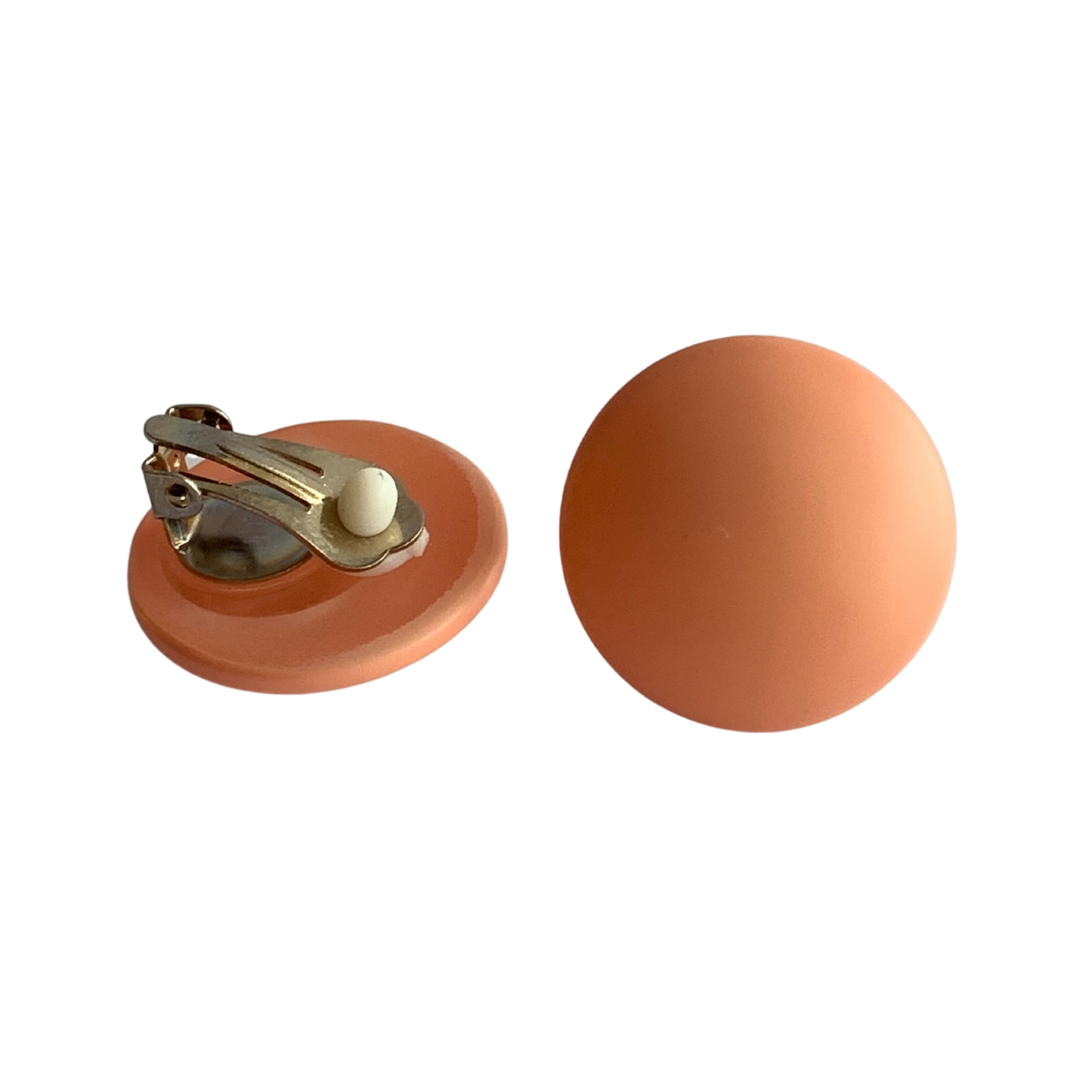 Ohrclips "Perfect Peach Matt"