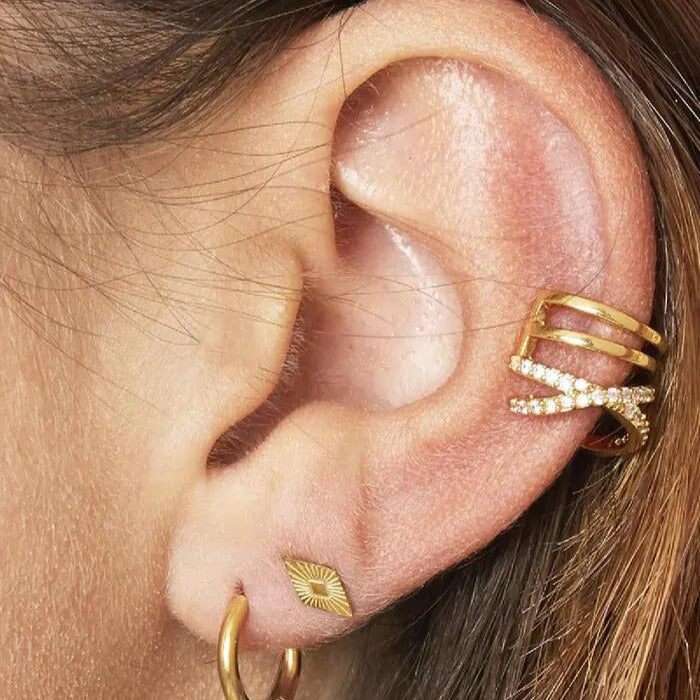 Earcuff  "Grace"  Gold/Silber