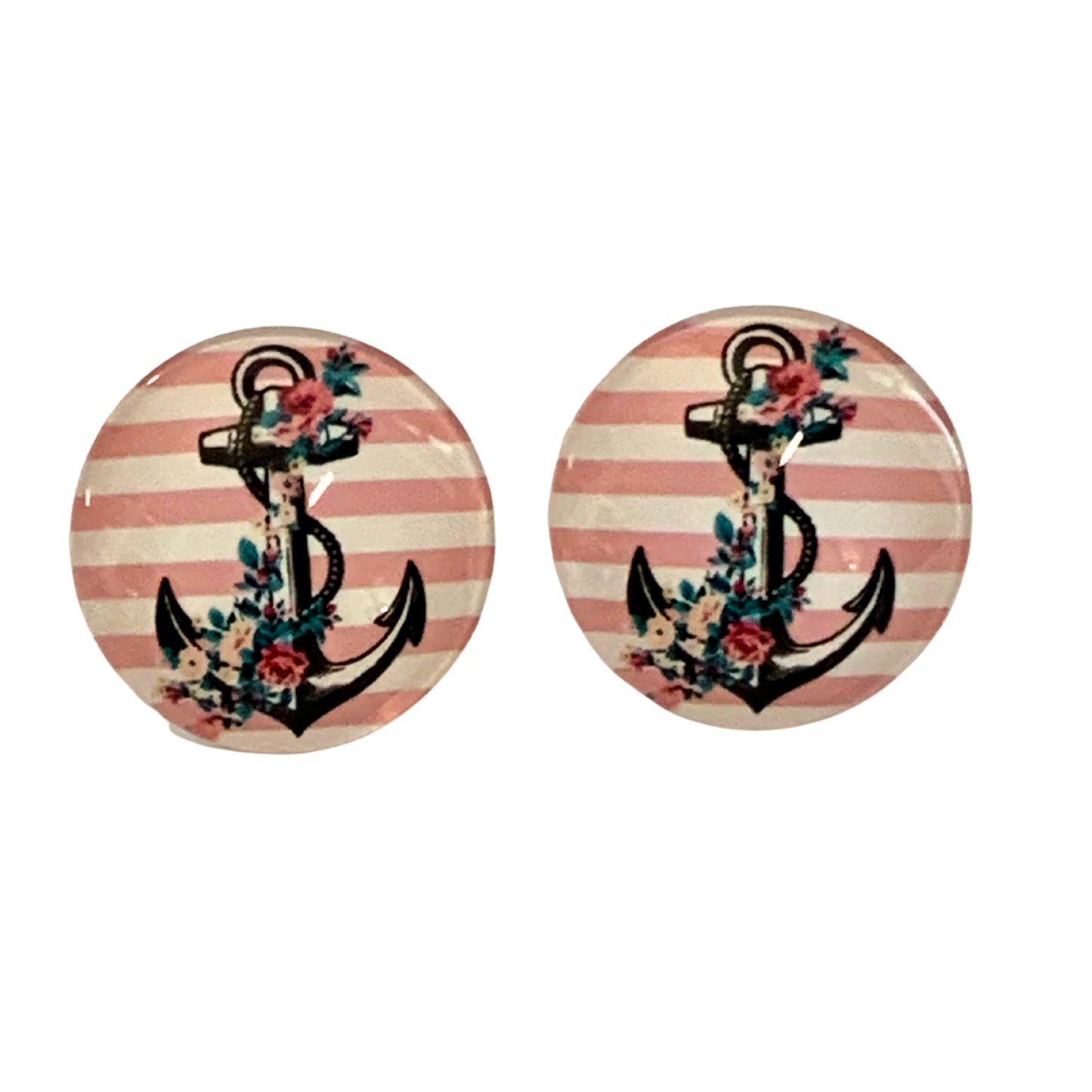 Ohrclips "Anker Stripe"