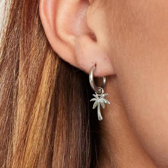 Ohrringe  "Summer Palm"  Gold/Silber